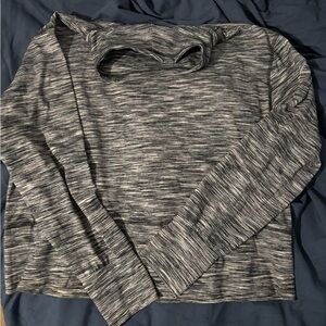 RBX Women's Heathered Gray Cowl Neck top